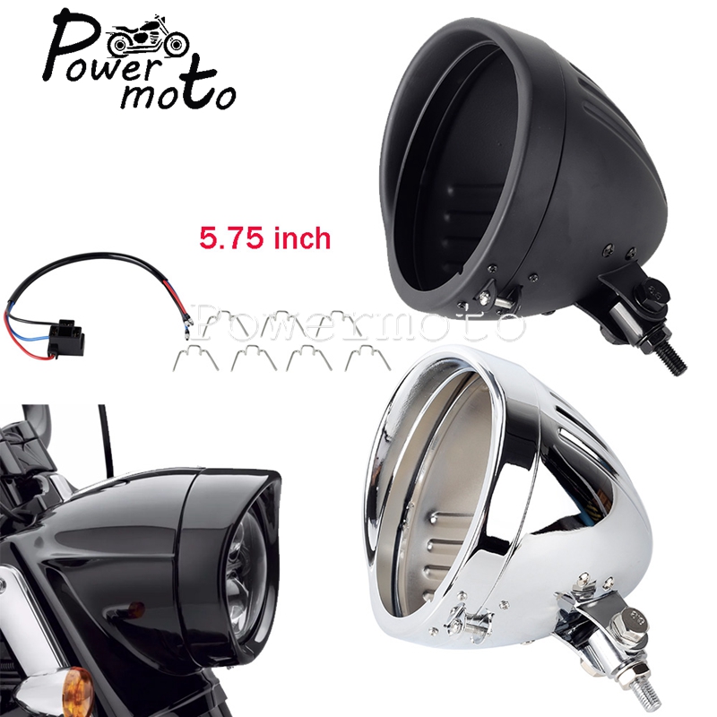 Outdoor Power Xtreme - 5.75 inch Motorcycle Steel Headlight Housing