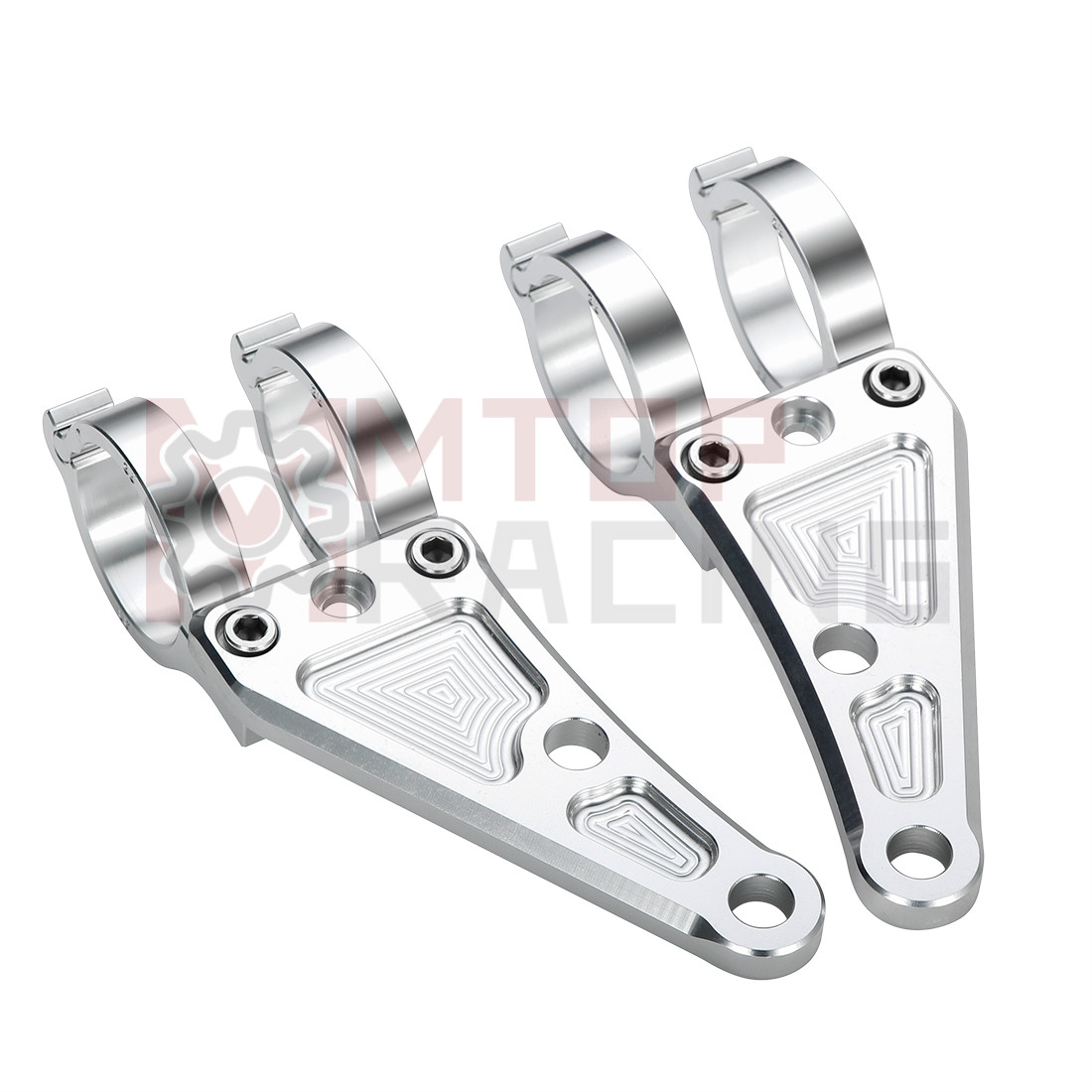 Outdoor Power Xtreme - CNC Motorcycle Headlight Mount Bracket Silver