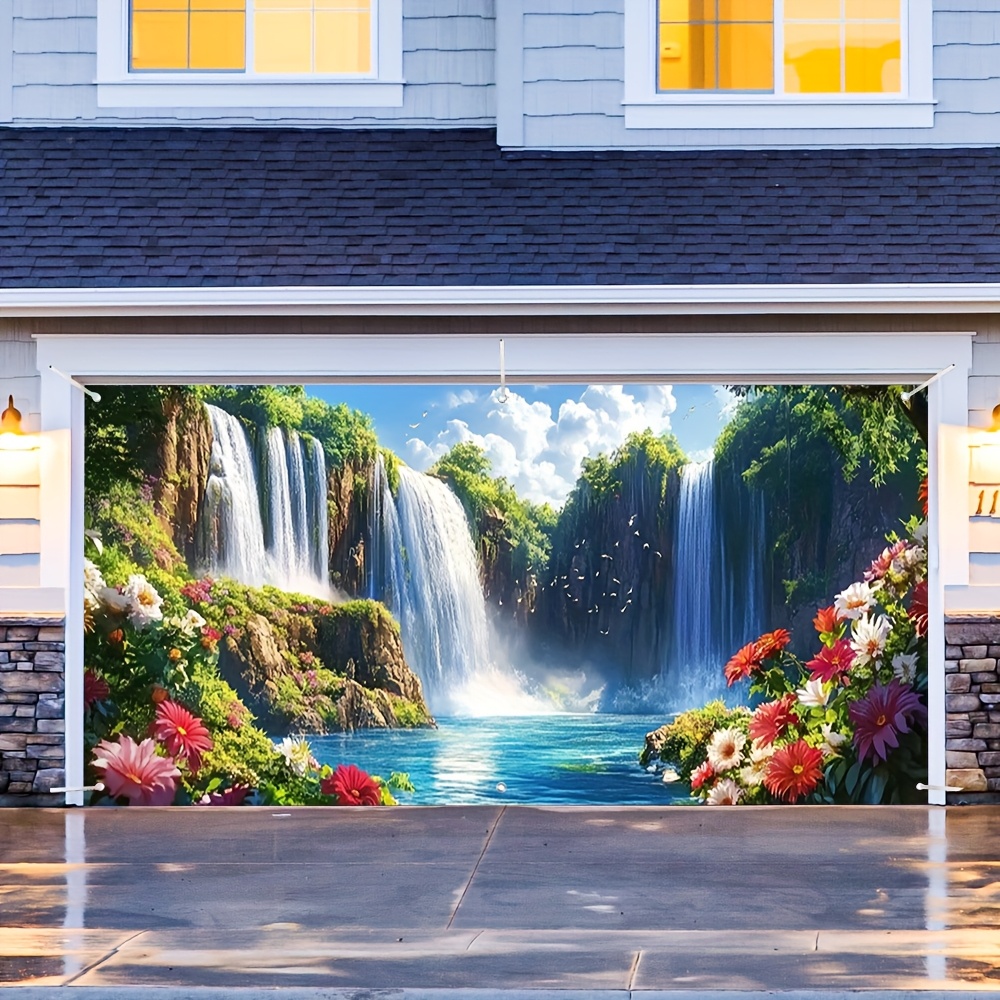 Elegant Waterfall & Floral Gar - огляд і ціна Outdoor Power Garage