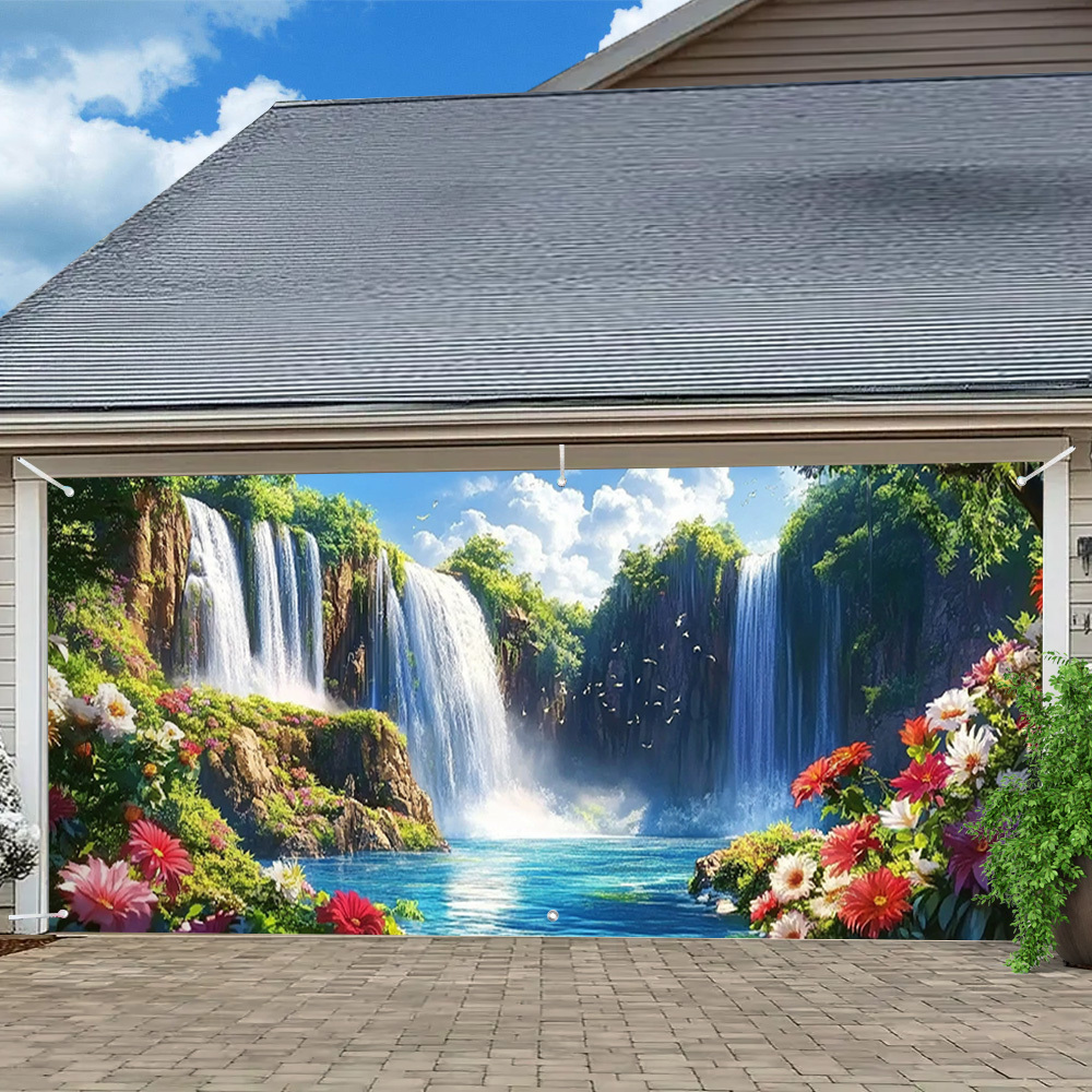 Elegant Waterfall & Floral Gar - огляд і ціна Outdoor Power Garage