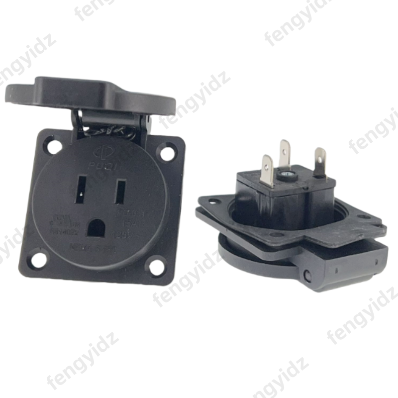 Black 125V 15A 20A IP44 CE Ame - огляд і ціна Outdoor Power Receptacle