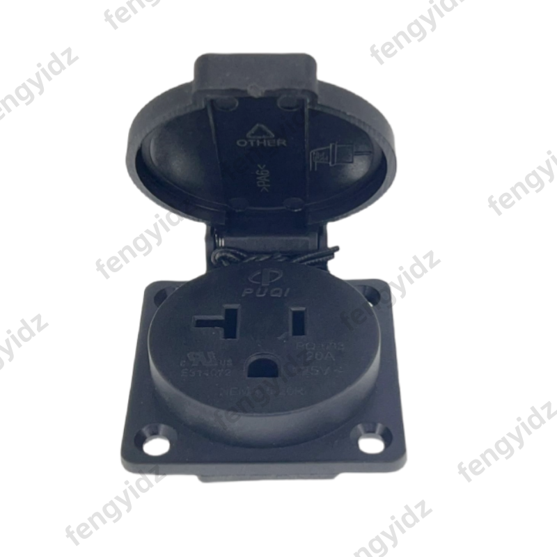 Black 125V 15A 20A IP44 CE Ame - огляд і ціна Outdoor Power Receptacle