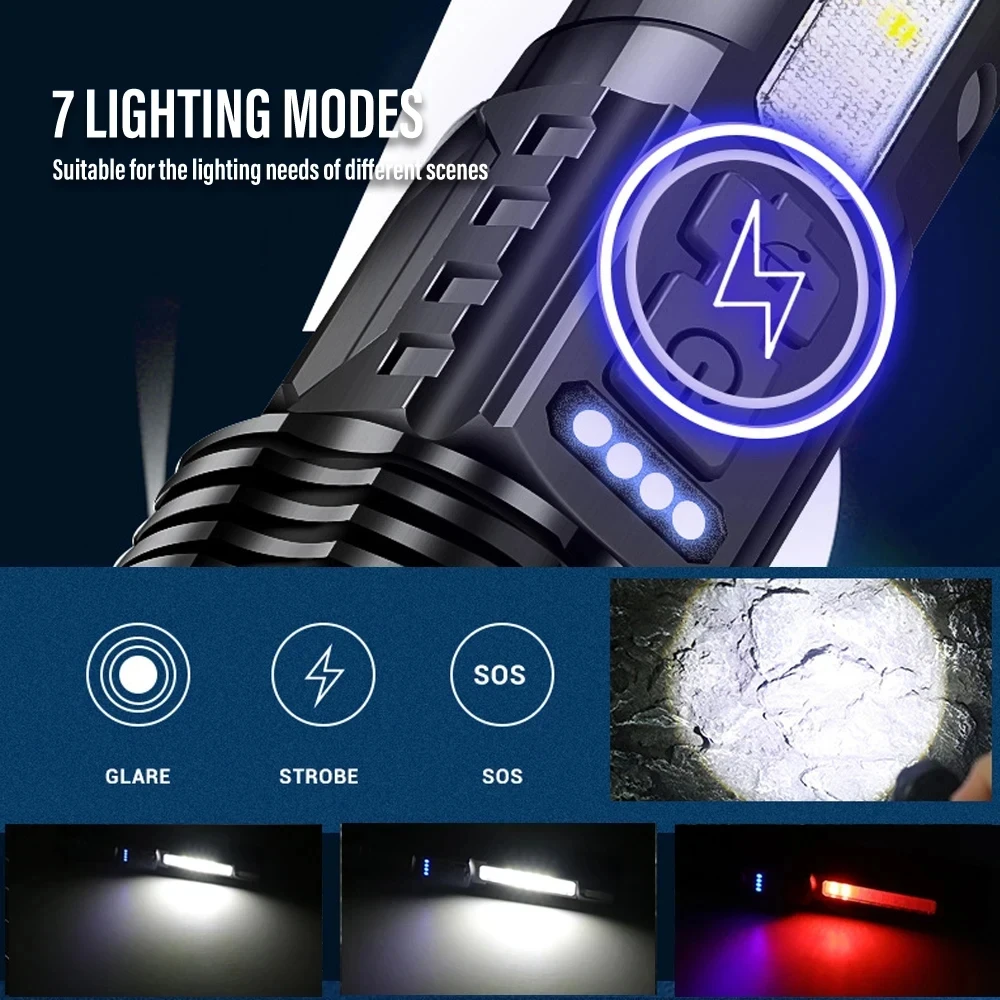 Powerful LED Flashlight Rechar - огляд і ціна Outdoor Power Lights