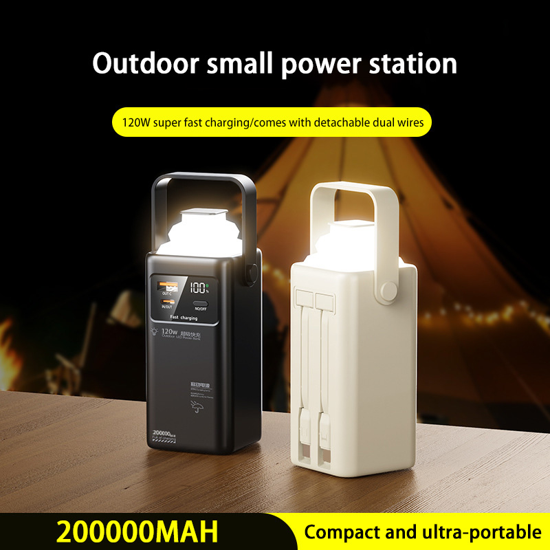 120W Power Bank 200000mAh Larg - огляд і ціна Outdoor Power Adapter Usb C