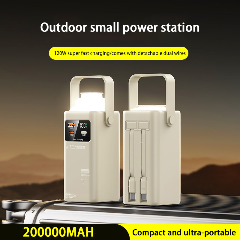 120W Power Bank 200000mAh Larg - огляд і ціна Outdoor Power Adapter Usb C