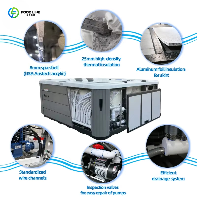 Outdoor Hot Tub Acrylic Spa Po - огляд і ціна Outdoor Power For Hot Tub
