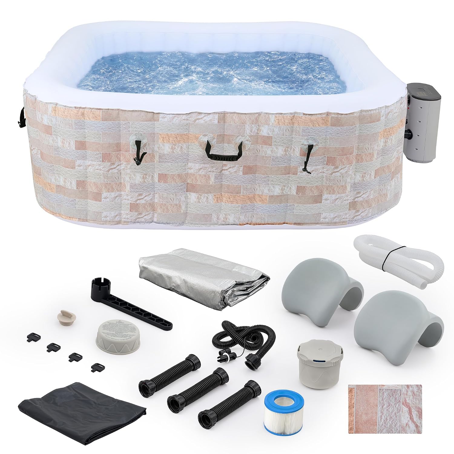 6.5ft Inflatable Hot Tub, 6-Pe - огляд і ціна Outdoor Power For Hot Tub
