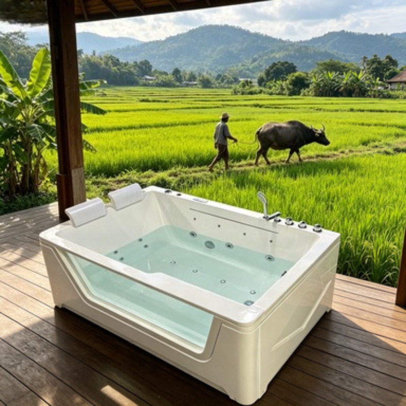 6 Person Acrylic Spa Hot Tub W - огляд і ціна Outdoor Power For Hot Tub