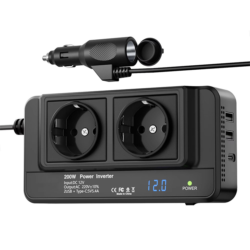 200W Car Inverter Car Socket A - огляд і ціна Outdoor Power Adapter Usb C