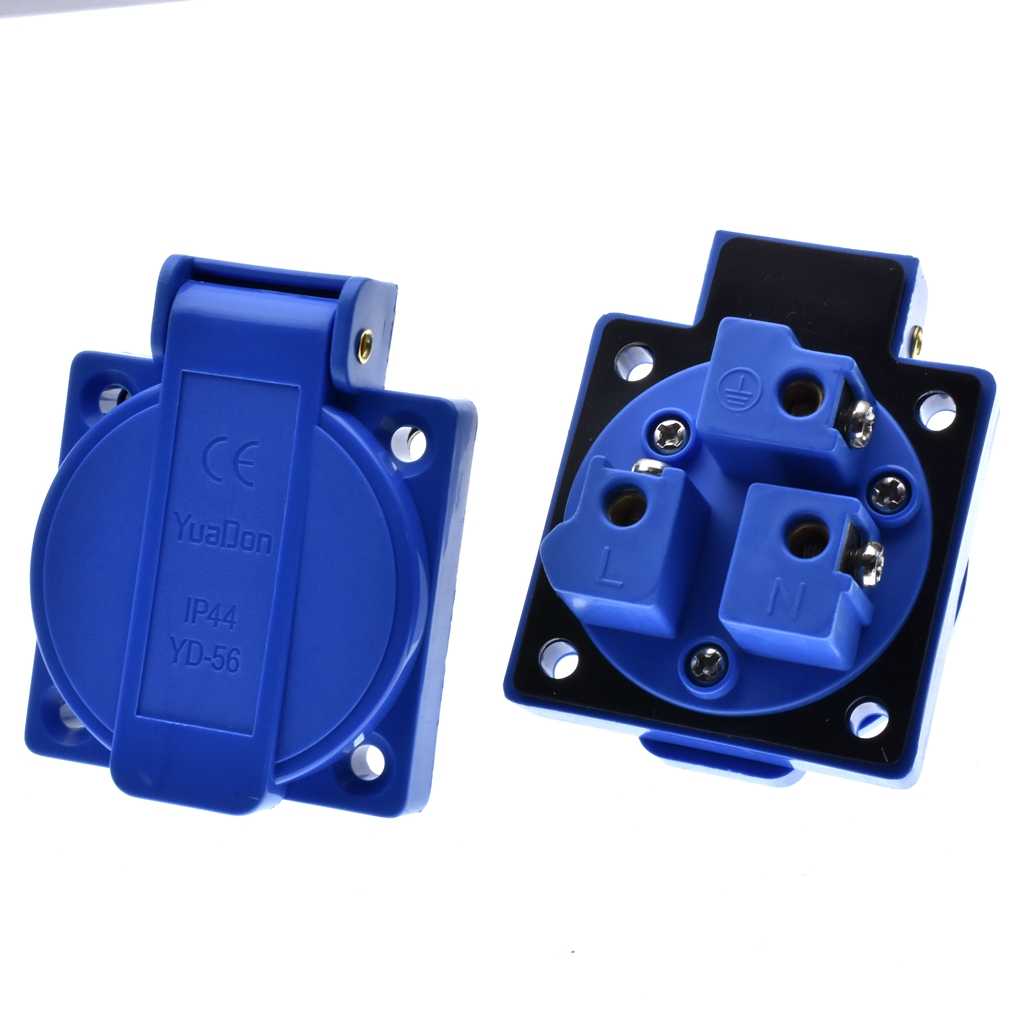 1pcs Britain Black Blue 13A 25 - огляд і ціна Outdoor Power Receptacle