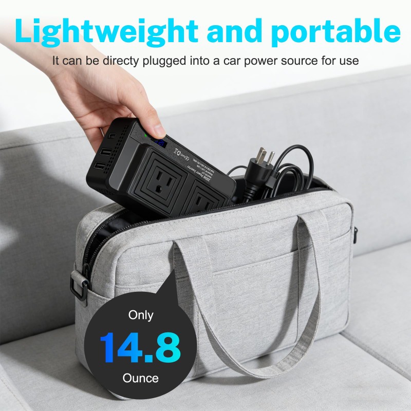 200W Car Inverter Power Conver - огляд і ціна Outdoor Power Adapter Usb C