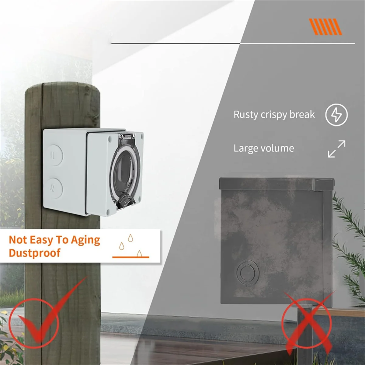 Power Outlet Box, 125/250Volt  - огляд і ціна Outdoor Power Receptacle