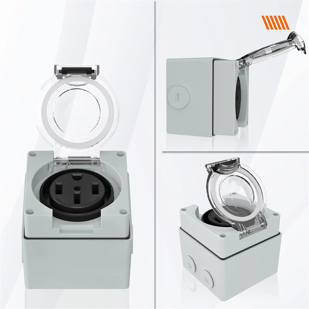 Power Outlet Box, 125/250Volt  - огляд і ціна Outdoor Power Receptacle
