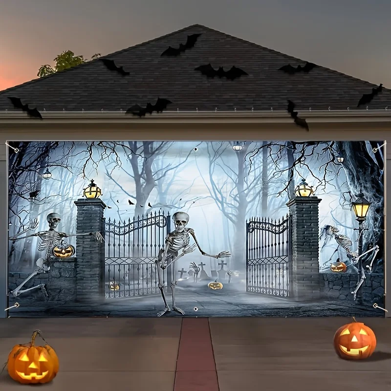 Spooky Halloween Garage Door B - огляд і ціна Outdoor Power Garage