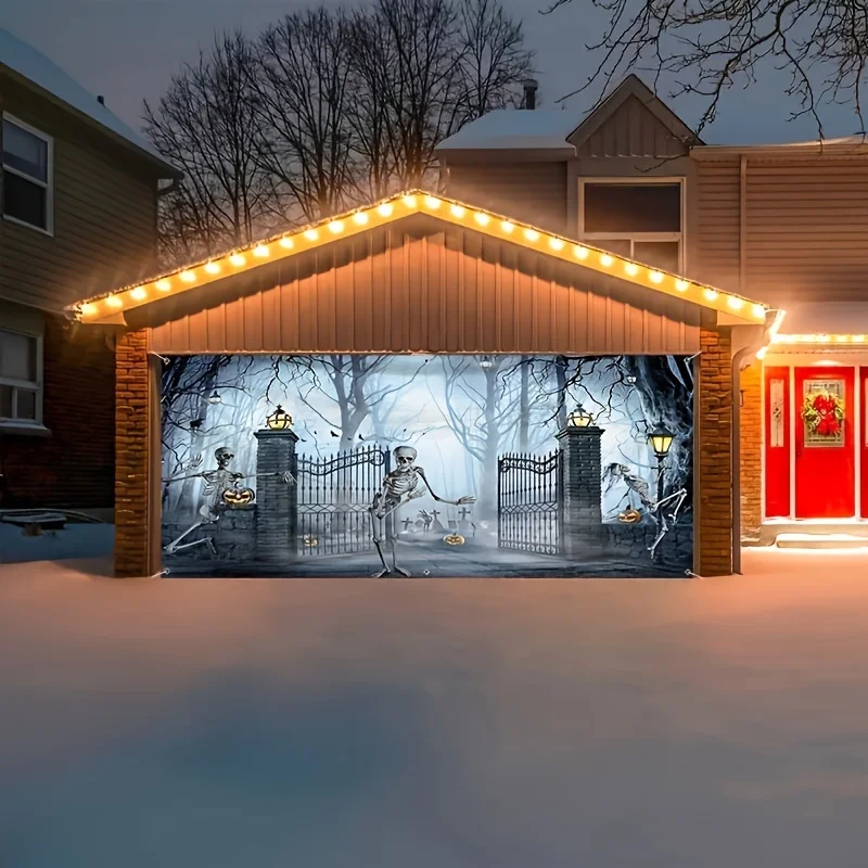 Spooky Halloween Garage Door B - огляд і ціна Outdoor Power Garage