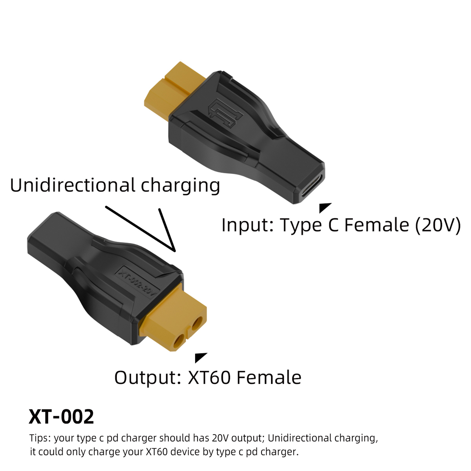 USB C to XT60 Adapter Converte - огляд і ціна Outdoor Power Adapter Usb C