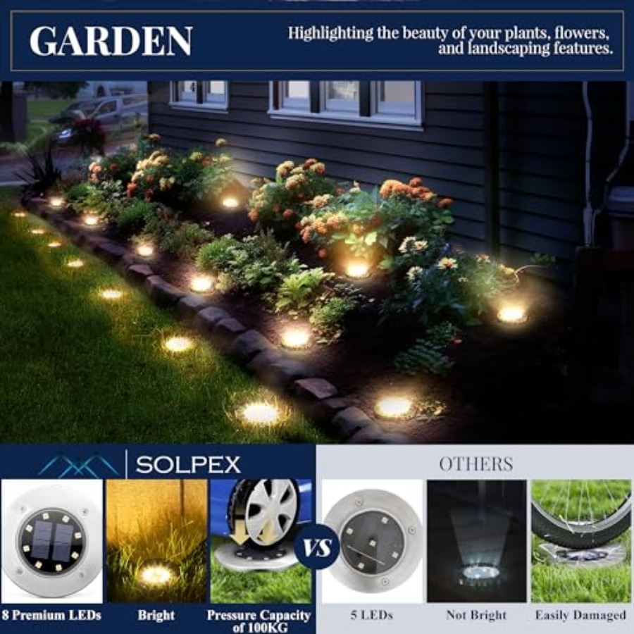 Solar Ground Lights Solar Ligh - огляд і ціна Outdoor Power Lights